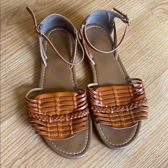 Maurices woven cognac sandals